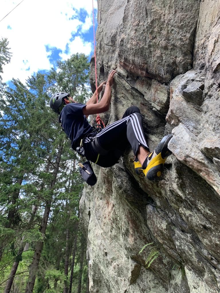 Klättring utomhus i Morarna